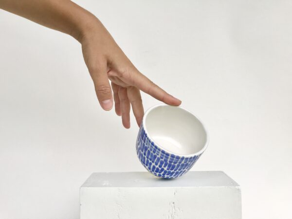 Blau Weiß Becher – Bild 3