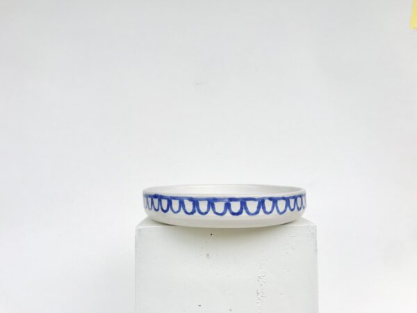 Flache Schüssel I Blauweiß