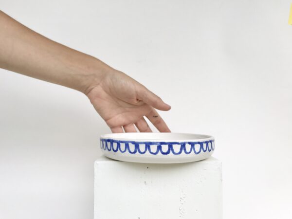 Flache Schüssel I Blauweiß – Bild 2
