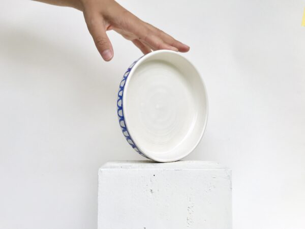 Flache Schüssel I Blauweiß – Bild 3